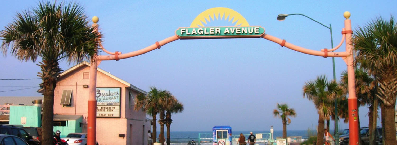 Flagler Avenue beach sign